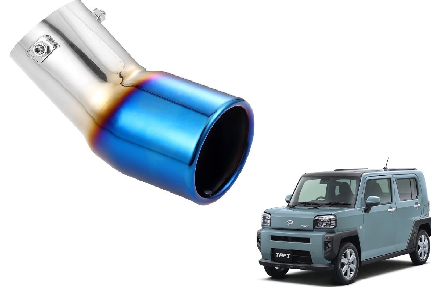 ミライースLA350S LA300S　タフトLA900S砲弾型マフラーカッター ミライースLA350S LA300S タフトLA900S砲弾型マフラーカッター - メルカリ