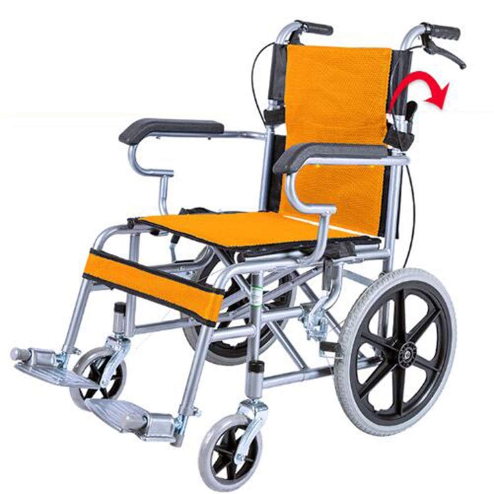 Silla de ruedas Scooter manual, plegable, ultraligero, carrito de viaje, silla de ruedas...