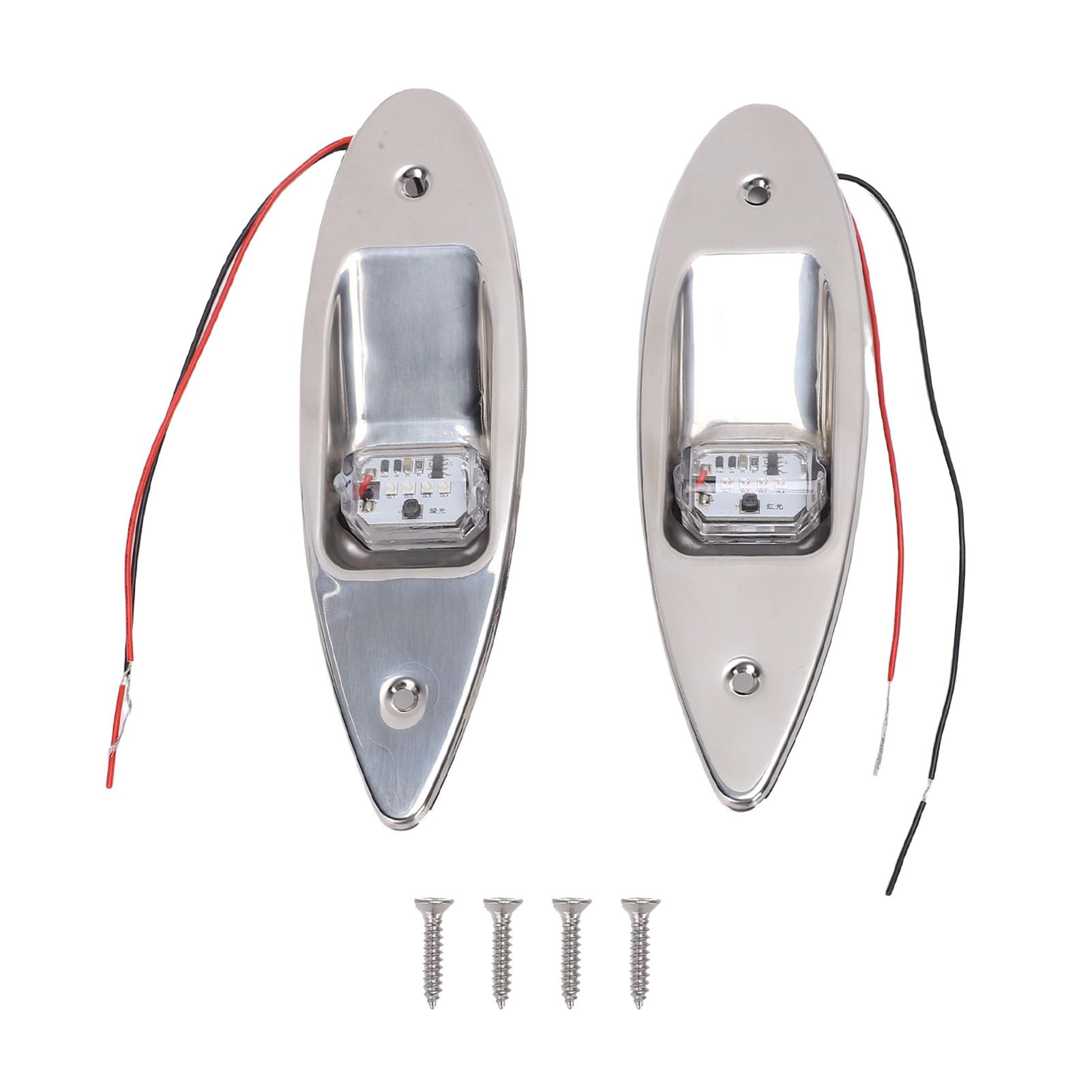 Luce di Navigazione a LED, Luce di Prua Marina in Acciaio Inossidabile, da Incasso IP67 con Struttura Durevole, Ideale per Barche Sotto i 20 Metri
