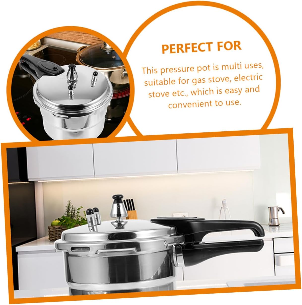 Household Pressure Cooker Pressure Cookers for Canning Sturdy Material Easy to Use