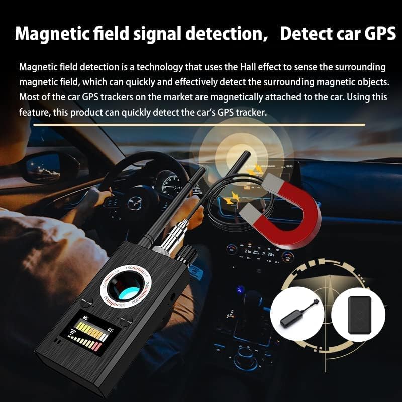 BTFDREEM Hidden Camera Detectors,Hidden Devices Detector,Anti Spy Detector Bug Detector, Listening Device Detector, RF Signal Detector,GPS Tracker Detector