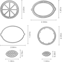 Vista 2 de Troqueles de anidación de metal para primavera y verano, plantillas de grabado en relieve de limón y naranja, troqueles de corte para hacer