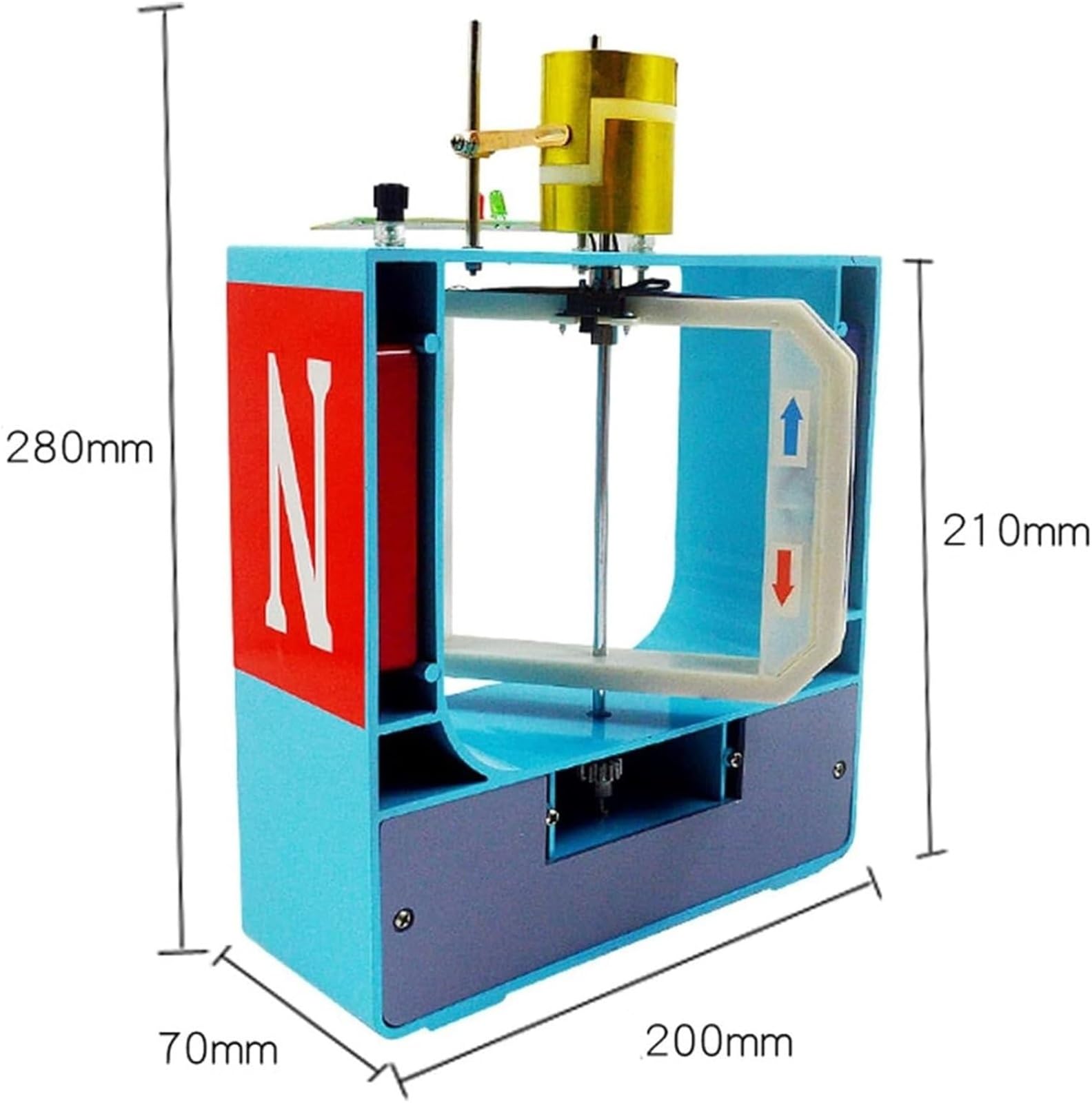 Modello Di Motore E Generatore Cc/Ca, Dimostratore Fai-Da-Te Del Principio Elettromagnetico, Apparato Per Esperimenti Di Fisica Ed Elettromeccanica, Strumento Didattico Per L'Apprendimento Scolastico