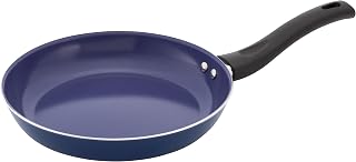 Judge Ceraglide - Sartén de 24 cm, revestimiento cerámico antiadherente, fácil de limpiar, compatible con inducción, color azul