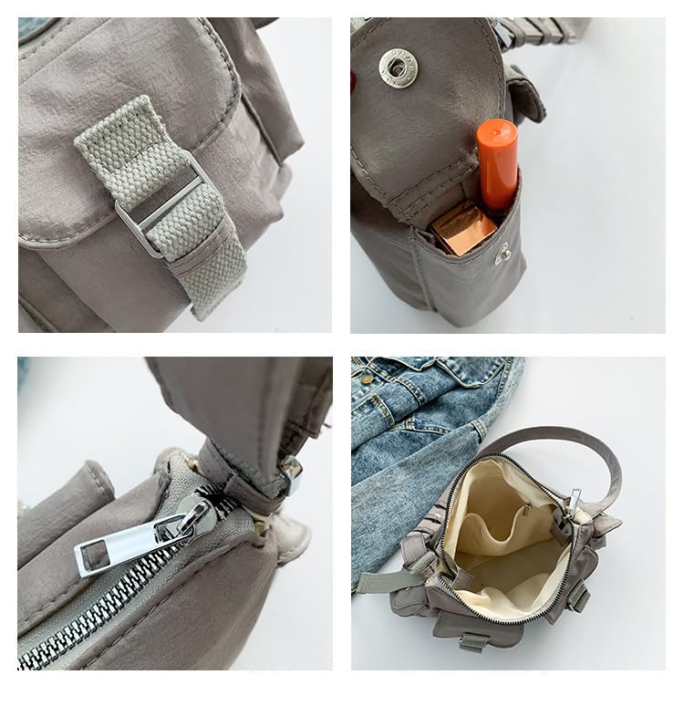 Small Casual Y2K Nylon Shoulder Bags Top Handle Women Purses And Handbags, Shoulder Bag Y2K Purse, Cute 90s Purse2