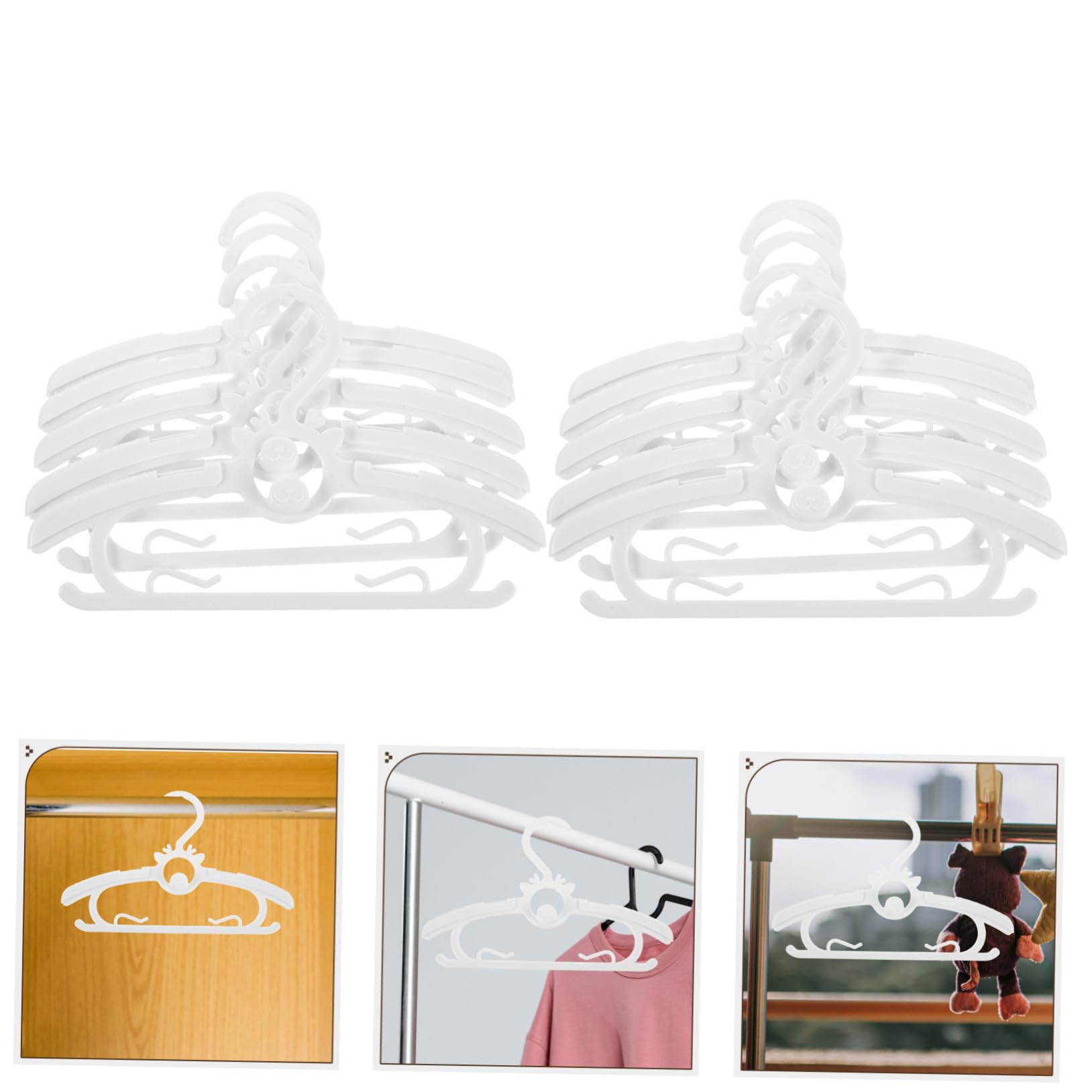 GALPADA 30 Stück Babykleiderbügel kleiderständer Hangers Kinderbügel bügel Kleiderbügel für bügel für Babykleidung kleiderbügel Kind White