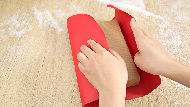 Amazon.com : RUSPEPA Red Kraft Wrapping Paper Roll, 17.5