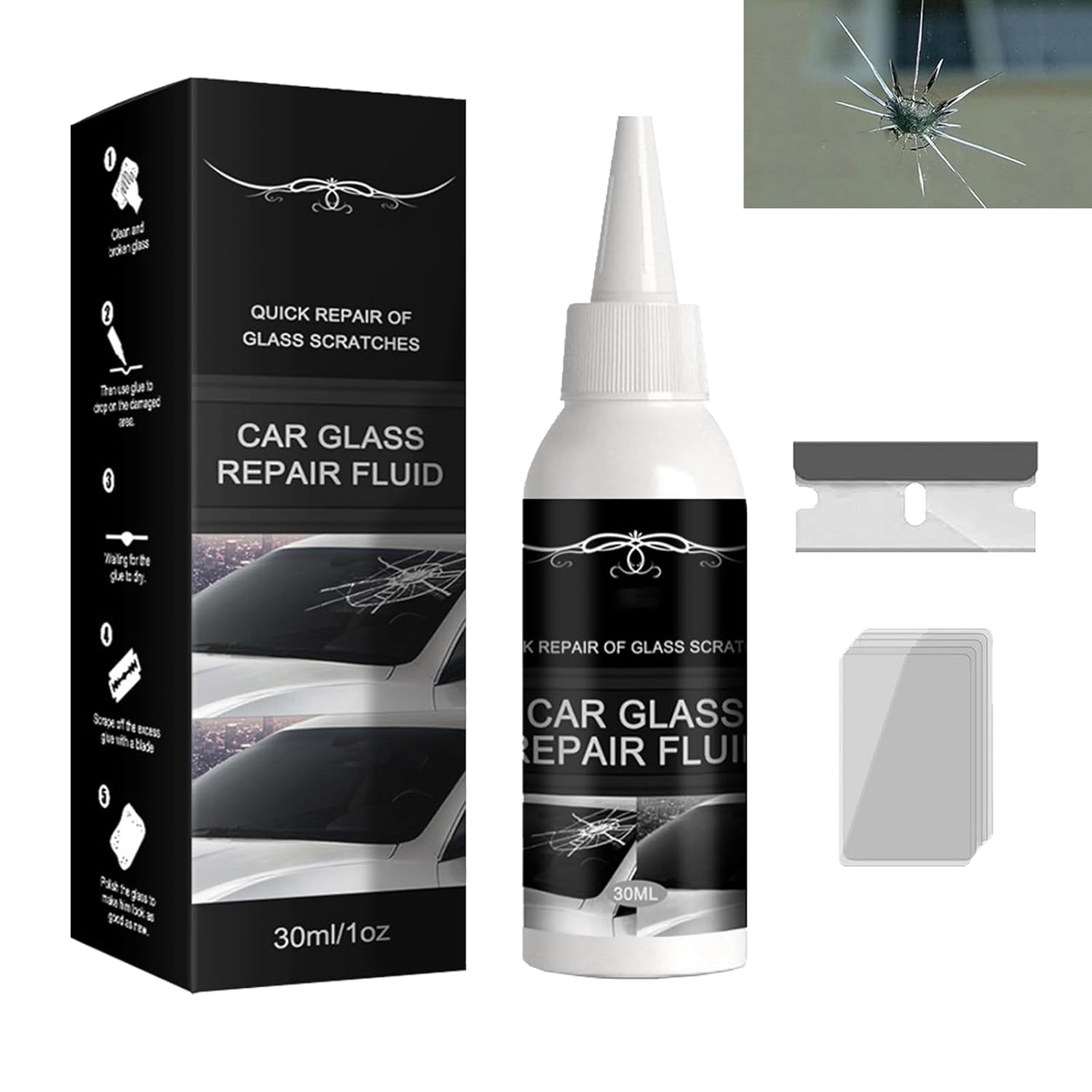 Car Glass Repair Fluid,Automotive Glass Repair Adhesive,Windscreen