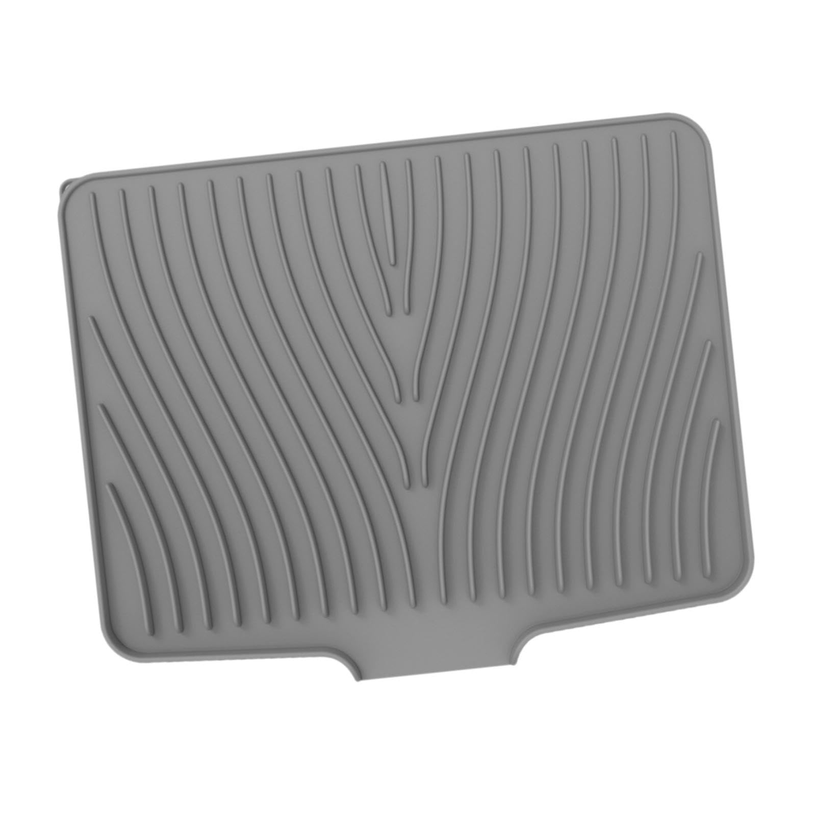 Tapis de protection pour évier gris et tapis d'égouttage de comptoir