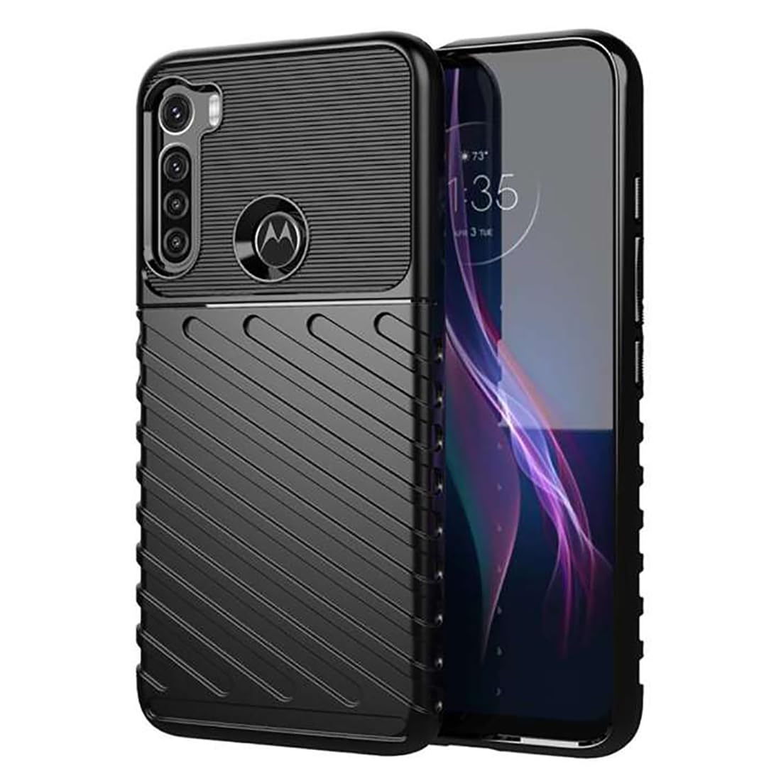 amazon basics Shockproof Mobile Cover for Motorola One Fusion Plus 4G (360 Degree Protection | Protective Design | Anti-Scratch Tough Slim TPU Case), Black (B0D1MHHPYM) Amazon Price History, Amazon Price Tracker
