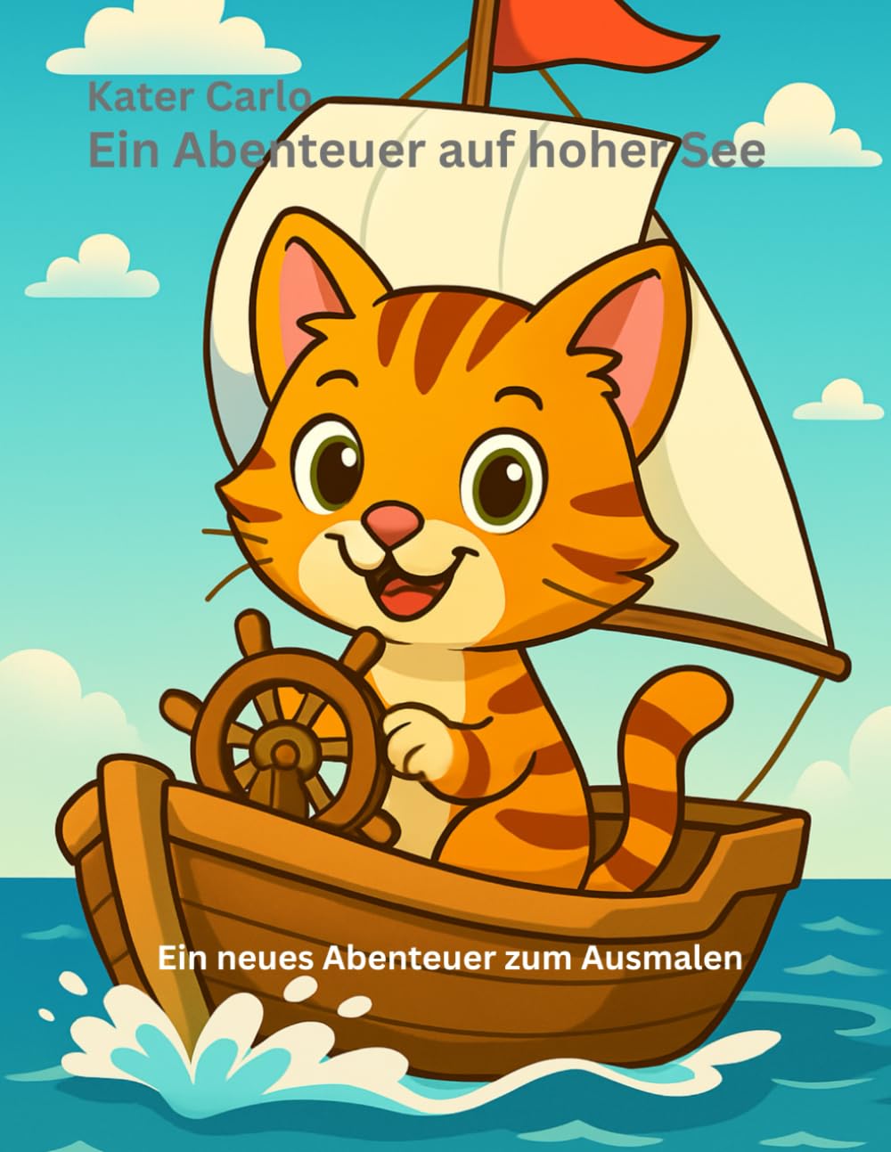 Kater Carlo auf dem Meer – Ein Unterwasser-Abenteuer zum Ausmalen und Entdecken: Mit liebevollen Ausmalbildern, spannenden Meeresgeschichten und ... ... Kurzgeschichten zum Entdecken und Träumen)