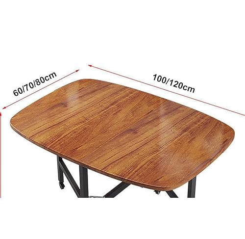 ZHUKER Folding Dining Table, Extendable Kitchen Desk with Locking