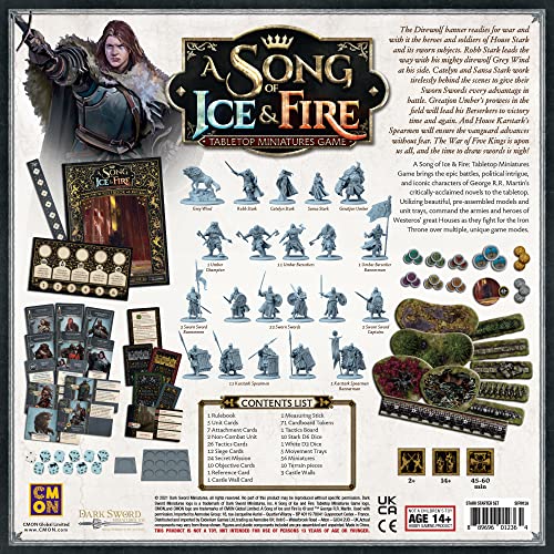 Cmon SIF01A A Song Of Ice & Fire Tabletop Miniatures Game Stark Starter Set thumb #1