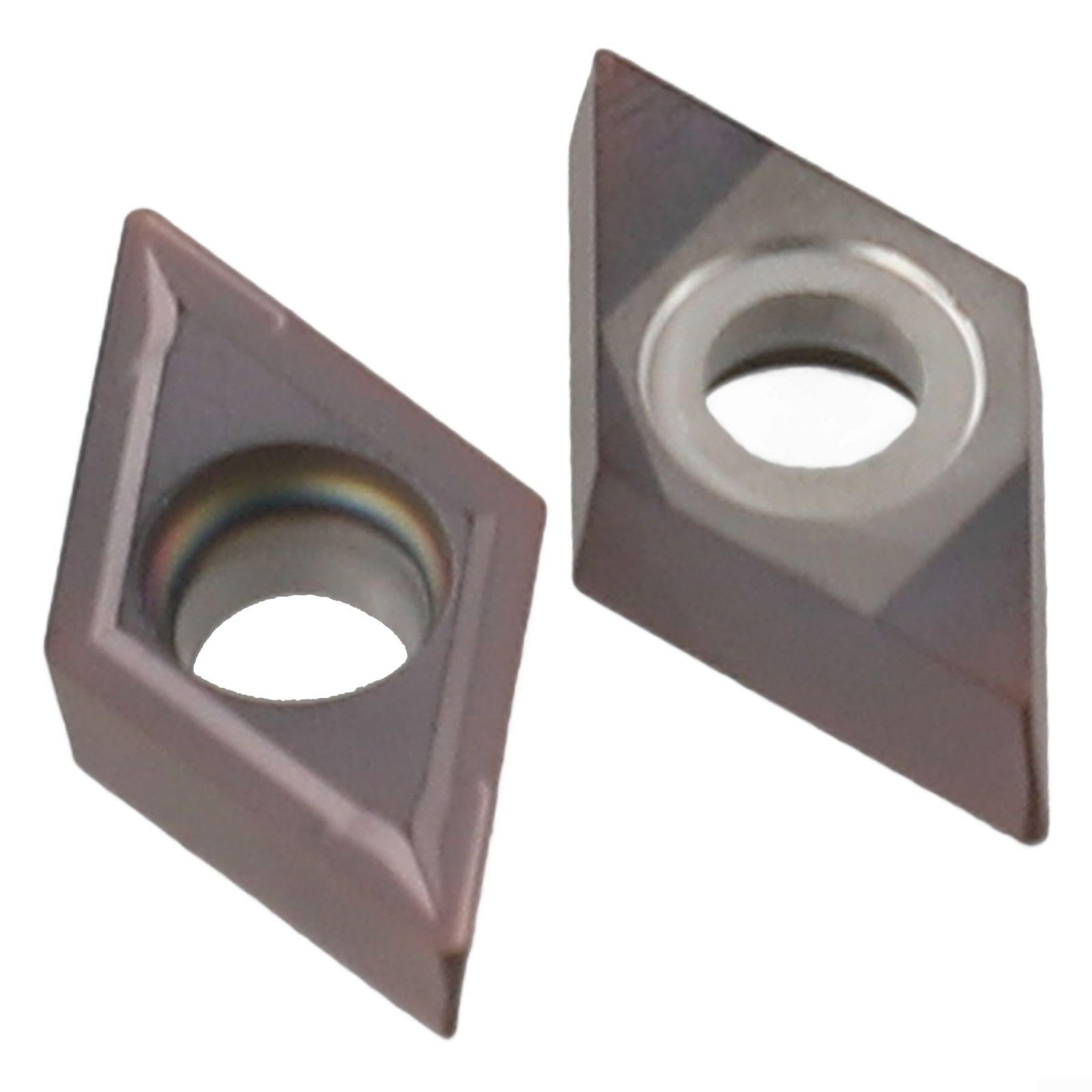 20 Stück DCMT11T304 Hartmetall-Wendeschneidplatten für CNC-Drehen, CVD-beschichtet für Stahl und Edelstahl, Radius 0.4 mm, verschleißfest