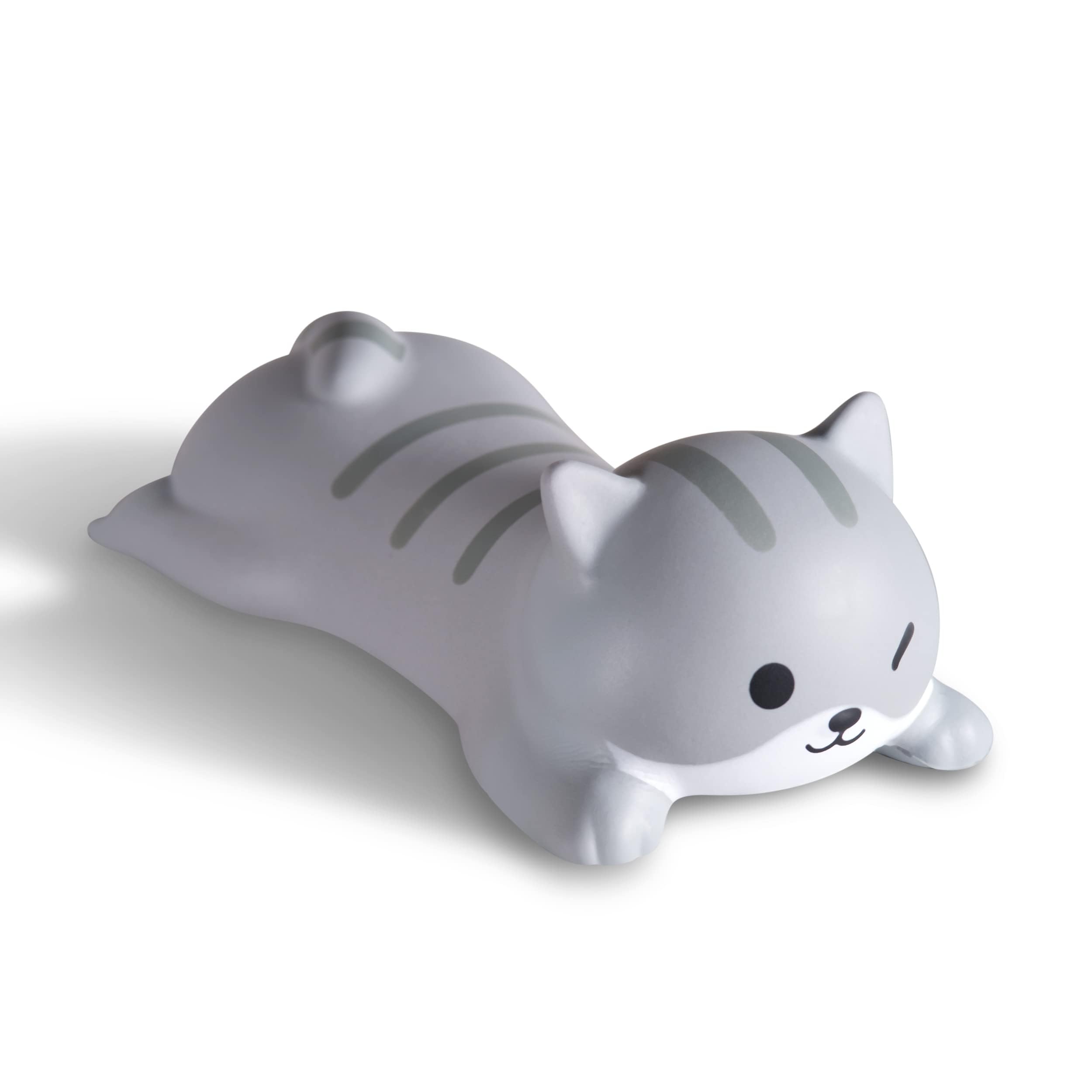1 Pcs Cute Gray Cat Wrist Rest Mouse Pad, Ergonomic Slow Rising PU Foam Wrist Rest Kawaii Desk Decor Stress Reliever, Comfortable Wrist Support for Office Gaming Computer-picture-18