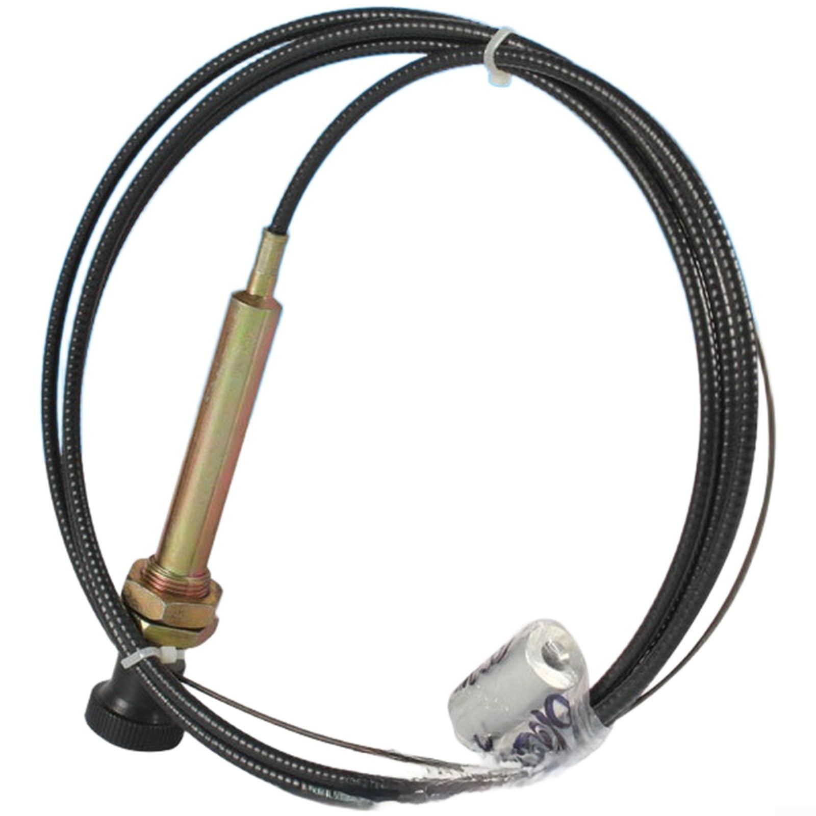 Valvola di scarico manuale per serbatoio dell'acqua per camper, plastica ABS, 50 mm, 75 mm, flangia, asta di prolunga, cavo di trazione, pezzo di ricambio (cavo da 2 m)