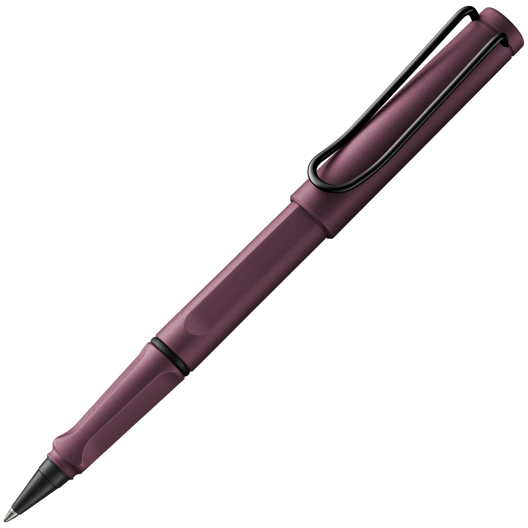 LAMY safari roll-ink scarlet - Ink Cartridge Rollerball Pen with ergonomic grip & line width M - for pleasant long writing - made of robust ASA plastic - including LAMY T10 blue cartridge