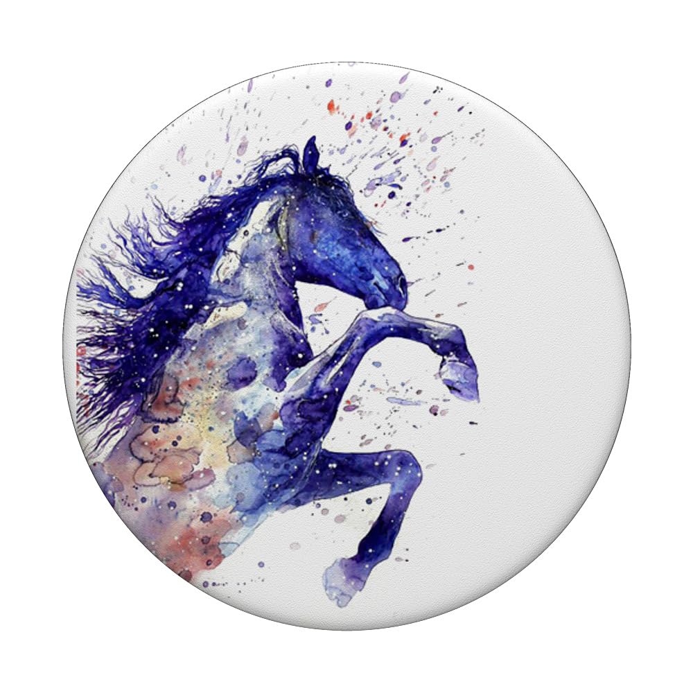 Colorful Horse, Watercolor Horse Gift For Horses...