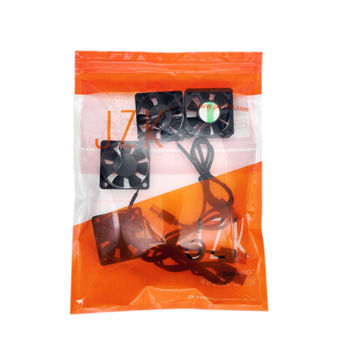 JZK 4 unidades de 50 x 50 x 15 mm DC 5 V Mini USB Ventilador 50 mm, 5500 rpm, 0,17 A, 5015 Rodamientos de bolas pequeño DC sin escobillas 5 cm para refrigeración o ventilación, ventilador de impresora