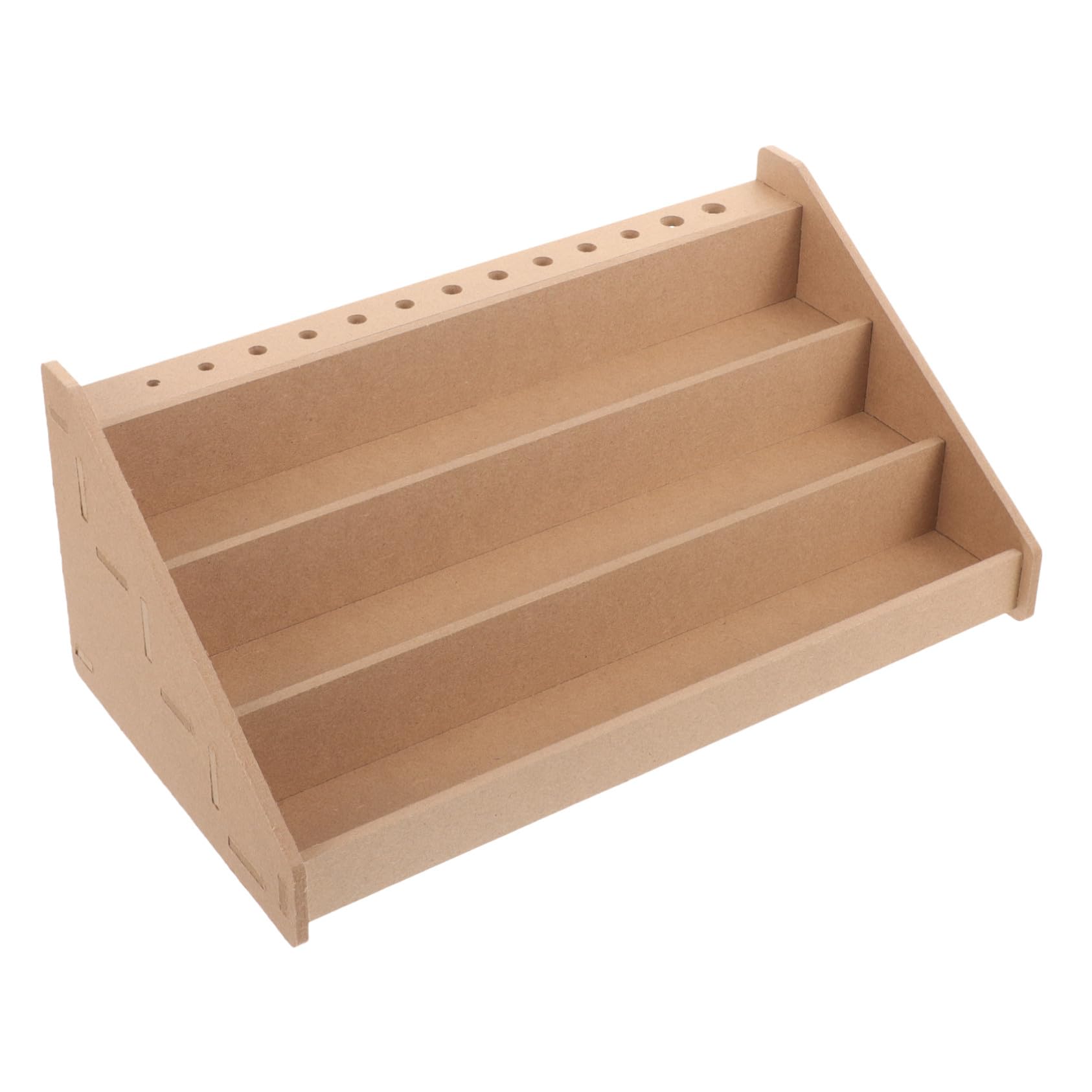 Organisateur de peinture acrylique en bois et porte-pinceaux Hohopeti