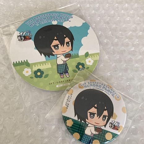 Amazon 黒子のバスケ アニメイトカフェ アニカフェ花宮真 缶バッジコースターセット アニメ 萌えグッズ 通販