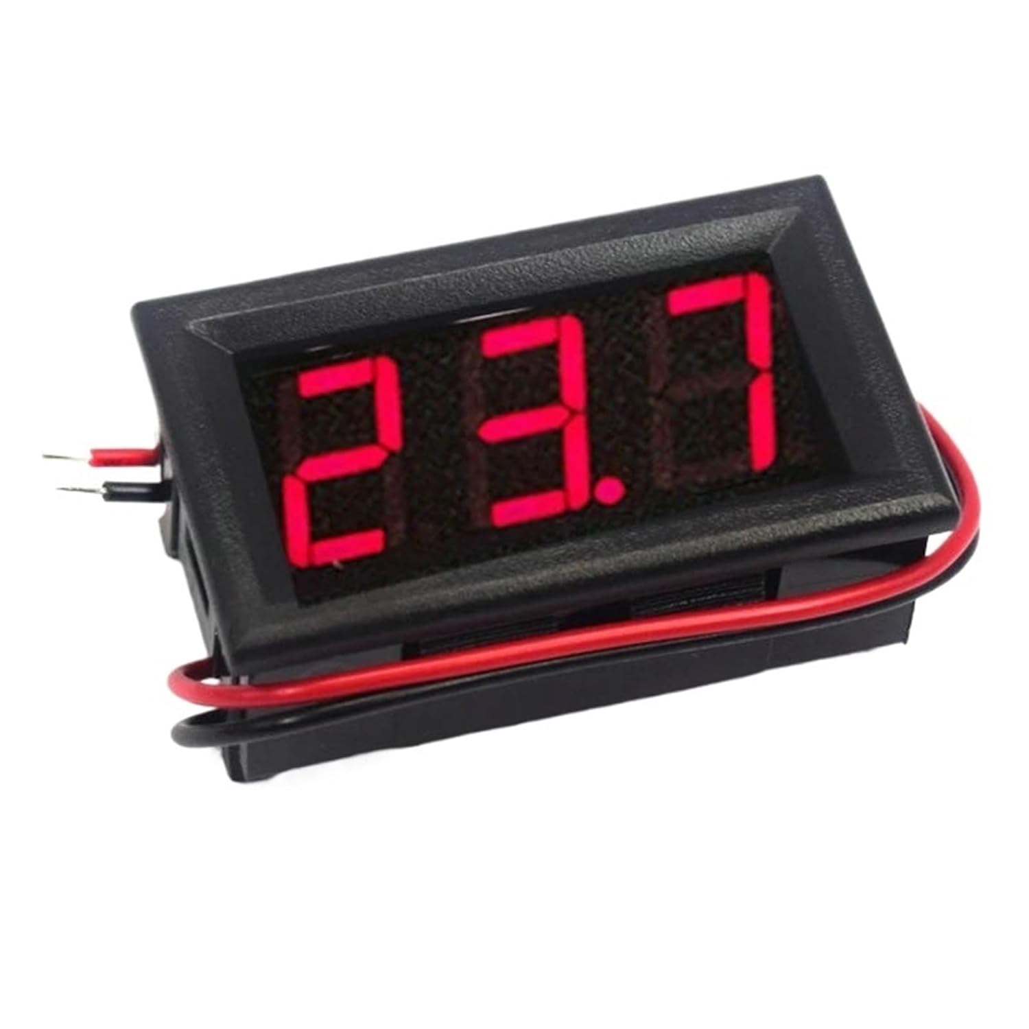 AC 70-500V 0.56" LED Digital Voltmeter Voltage Meter Volt Instrument Tool 2 Wires Red Green Blue Display 110V 220V DIY 0.56 Inch(RED)