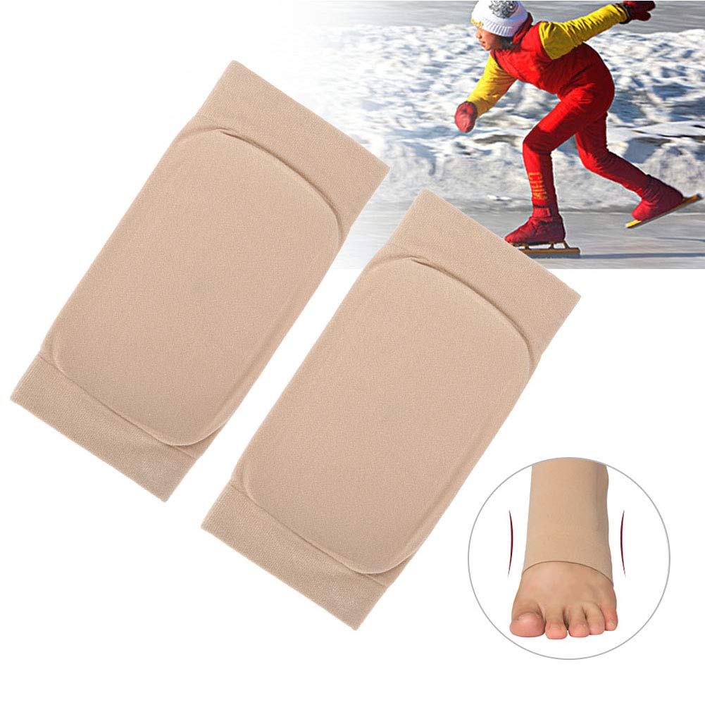 Protezioni in Silicone per Caviglia - Manicotto Protettivo Morbido ed Elastico con Cuscinetto per Tallone e Forma Quadrata