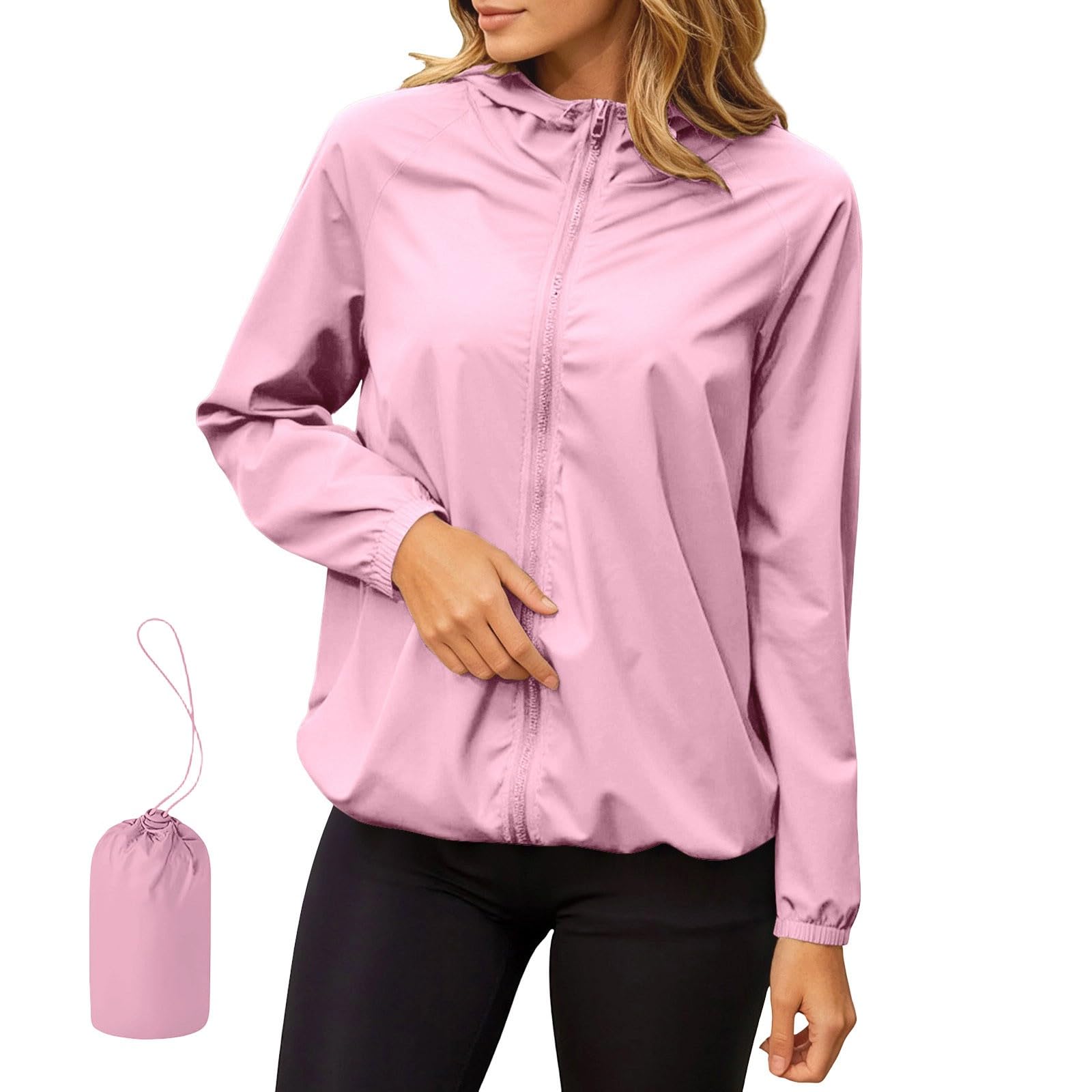 Chaqueta cortavientos mujer ligera para no pasar frío ni mojarte al aire libre 8