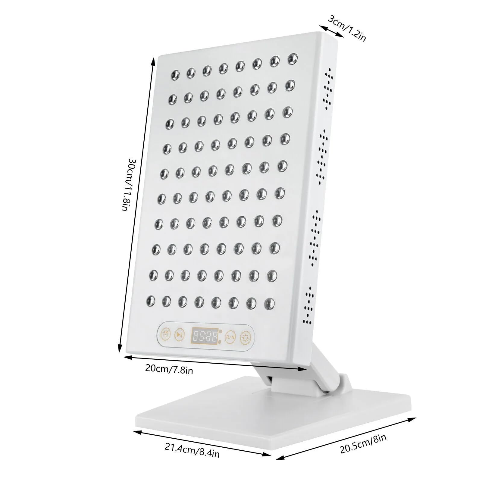 Rotlichtgerät, 80 Led Infrarot-Wärmestrahler Rotlichttherapiegerät 660nm:850nm Infrarotlichttherapie Mit Timer, 3 Helligkeit Verstellbar, Für Gelenk- Und Muskelschmerzlinderung
