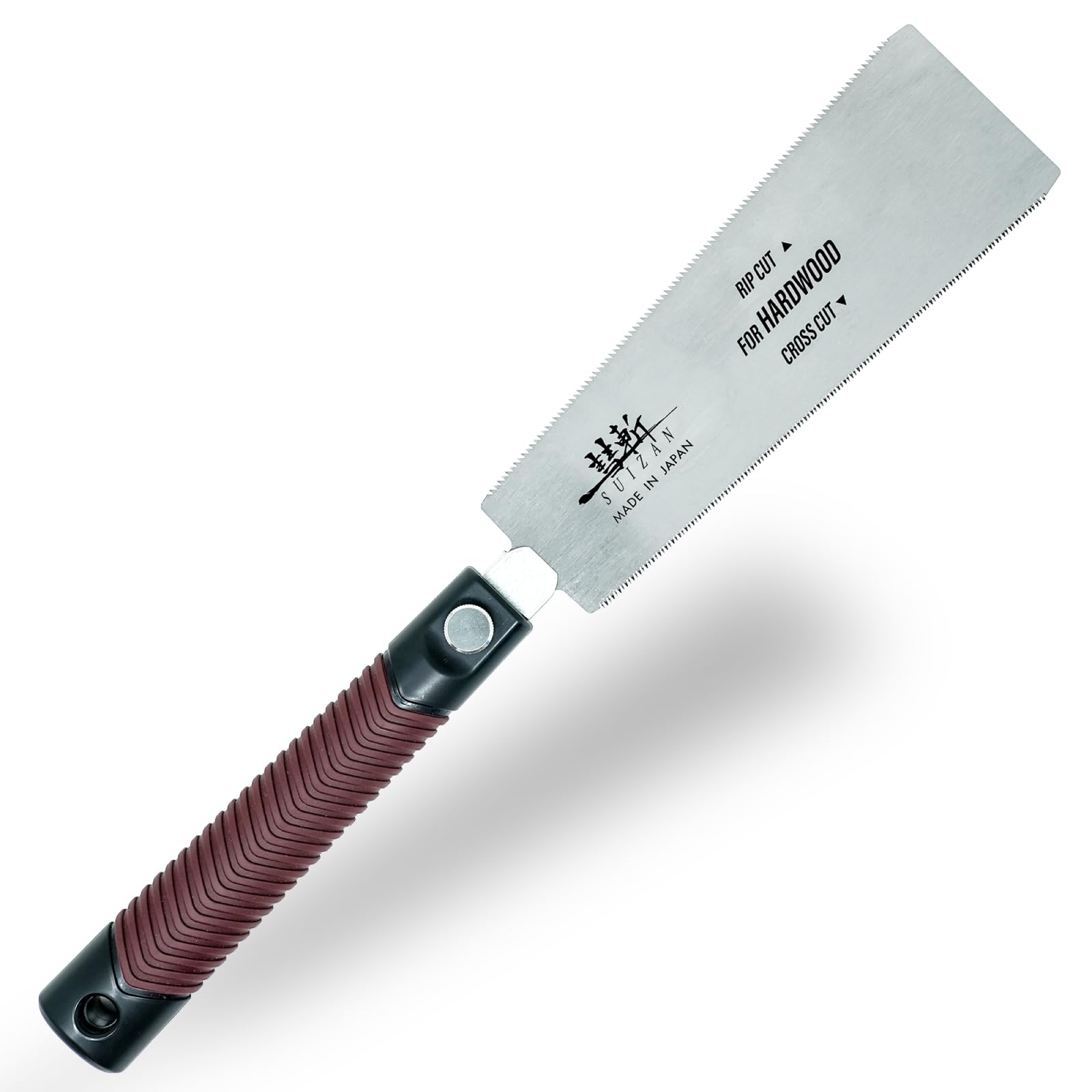 SUIZAN Ryoba Serrucho Japonés de Doble Filo 210mm para Madera Dura - Sierra de Tracción Profesional a Mano y Herramientas de Carpintería