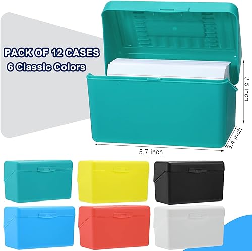 Miniatura 2 de Fuutreo Paquete de 12 soportes para tarjetas de índice, 3 x 5, organizador de tarjetas flash, soporte para tarjetas de índice, tarjetas de índice,