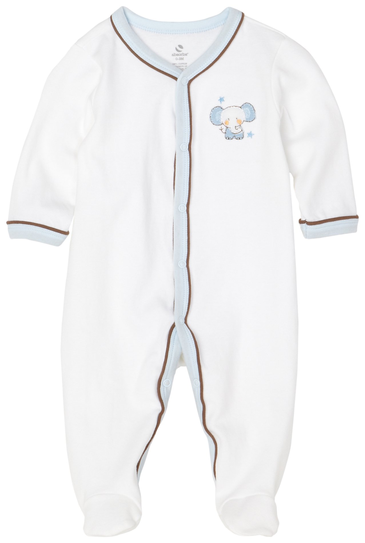 Pyjama absorba avec pieds pour protéger la peau sensible de bébé