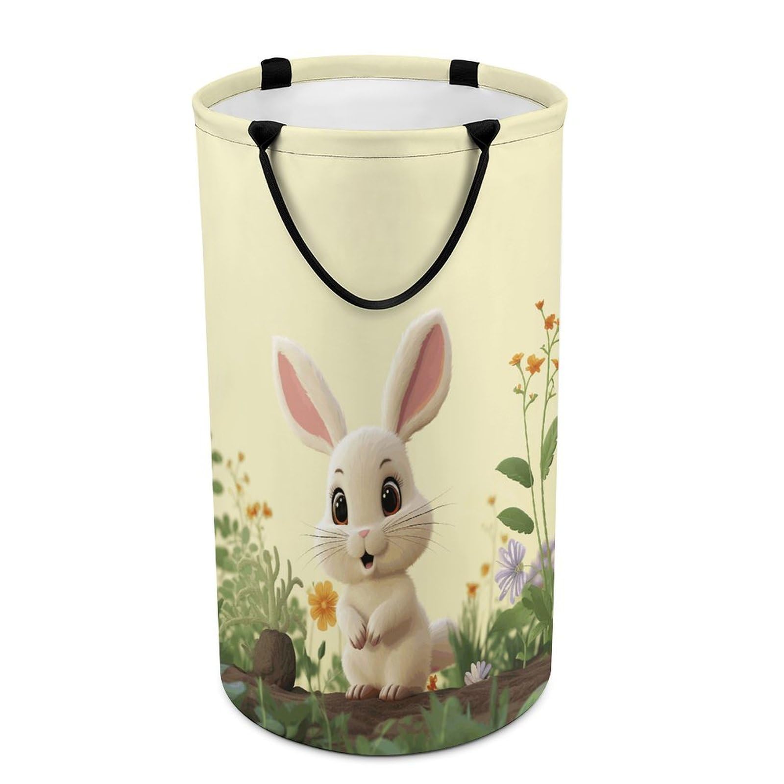 Panier à linge pliable design lapin mignon pour harmoniser votre décoration de chambre
