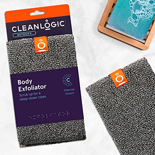 Cleanlogic Detox Purifying Charcoal Body Scrubber, 1 Count #TOP1