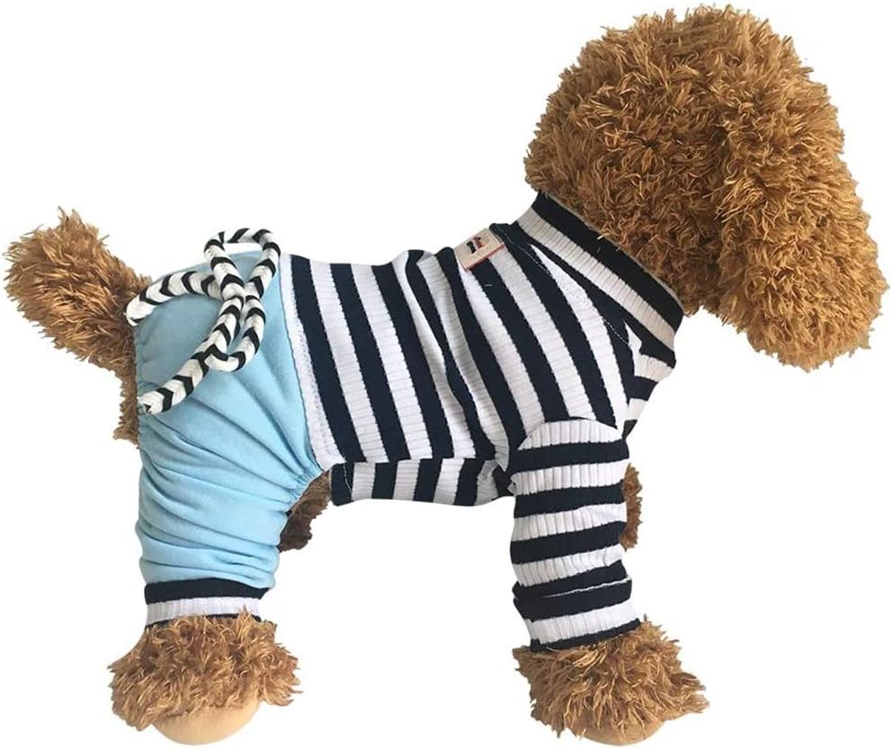 EastCities Dog Clothes for Small Dogs Pajamas Puppy Outfit,Blue XL