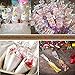 600pcs Cellophane Bags Set - 300pcs Long Clear Treat Bags, 300pcs Colors Twist Ties for Gifts, Party Favors