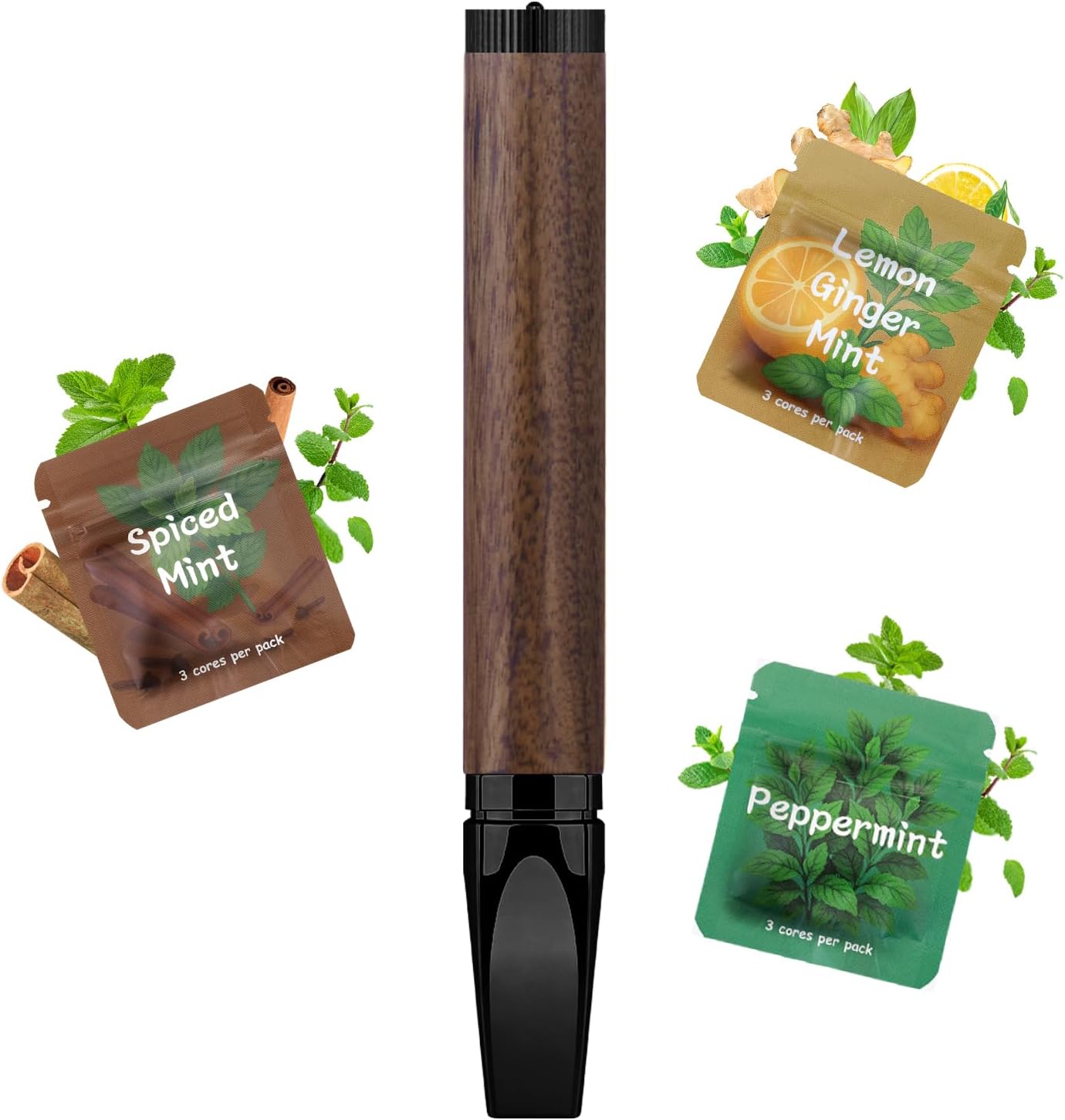 Handheld Breathing Stick for Anxiety Relief- Adjustable Air Outlet Device for Adults - Portable Breath Free Stress Relief Tool with Flavor, Meditation Breathing Gifts for Women and Men