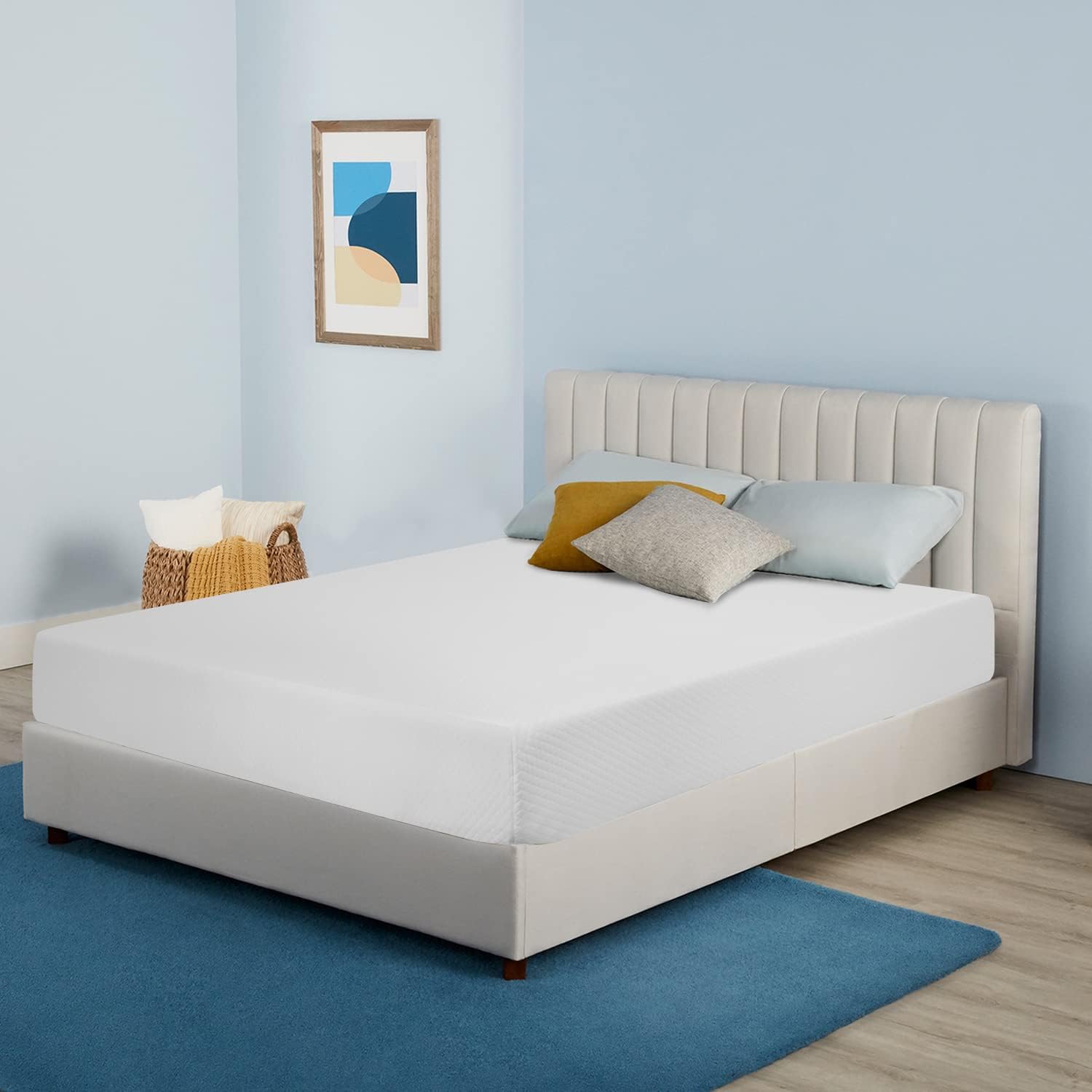 YRLLENSDAN Premium Full Mattress - 6 Inch Gel Memory Foam for Cool Sleep & Pressure Relief, Medium Firm, CertiPUR-US Certified Bed in a Box, Comfortable Night’s Sleep