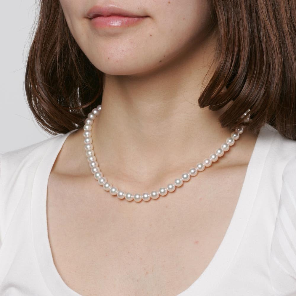 新品＊あこや真珠＊ネックレス（7ー7.5㎜）　イヤリング WEB限定】あこや真珠 ネックレスセット 7.0-7.5mm -Superior
