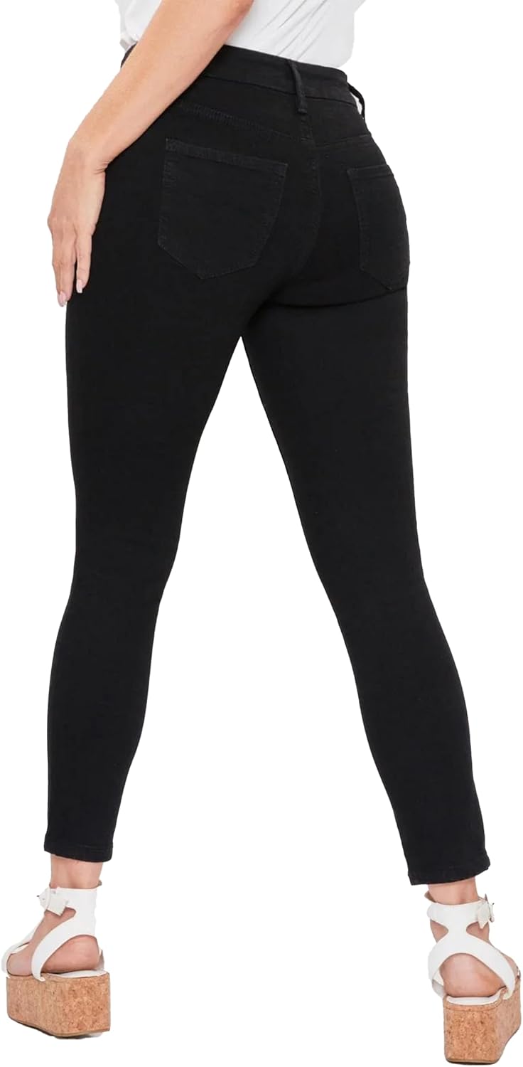 Royalty For Me Womens Women's Petite Curvy Fit High Rise Skinny Jean