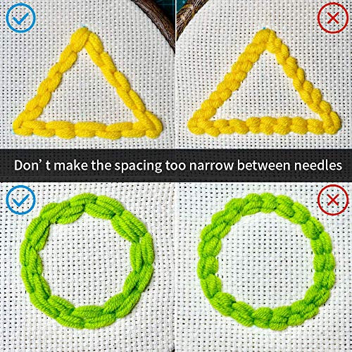 Hand U Journey Punch Needle Kit/Landscape Rug Yarn Hooking Beginner Kit,14''x10'' with Oxford Open-Side Design Tool for Kids and Adults Craft Gift-Impression Sunrise