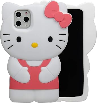 Cartoon Case for iPhone 13 6.1"2021, Fashion Cute 3D Kawaii Soft Silicone Protective Gel Shockproof Gel Back Cover for Kids Women Girls Boys Pink-3