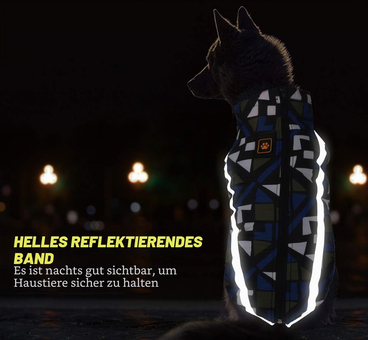 Idepet Haustier Katze Hundemantel, warme Hundepullover Winter klein mittel groß Hundejacken Weste Winddicht Schneeanzug Hundekleidung Outfit mit Gurtloch