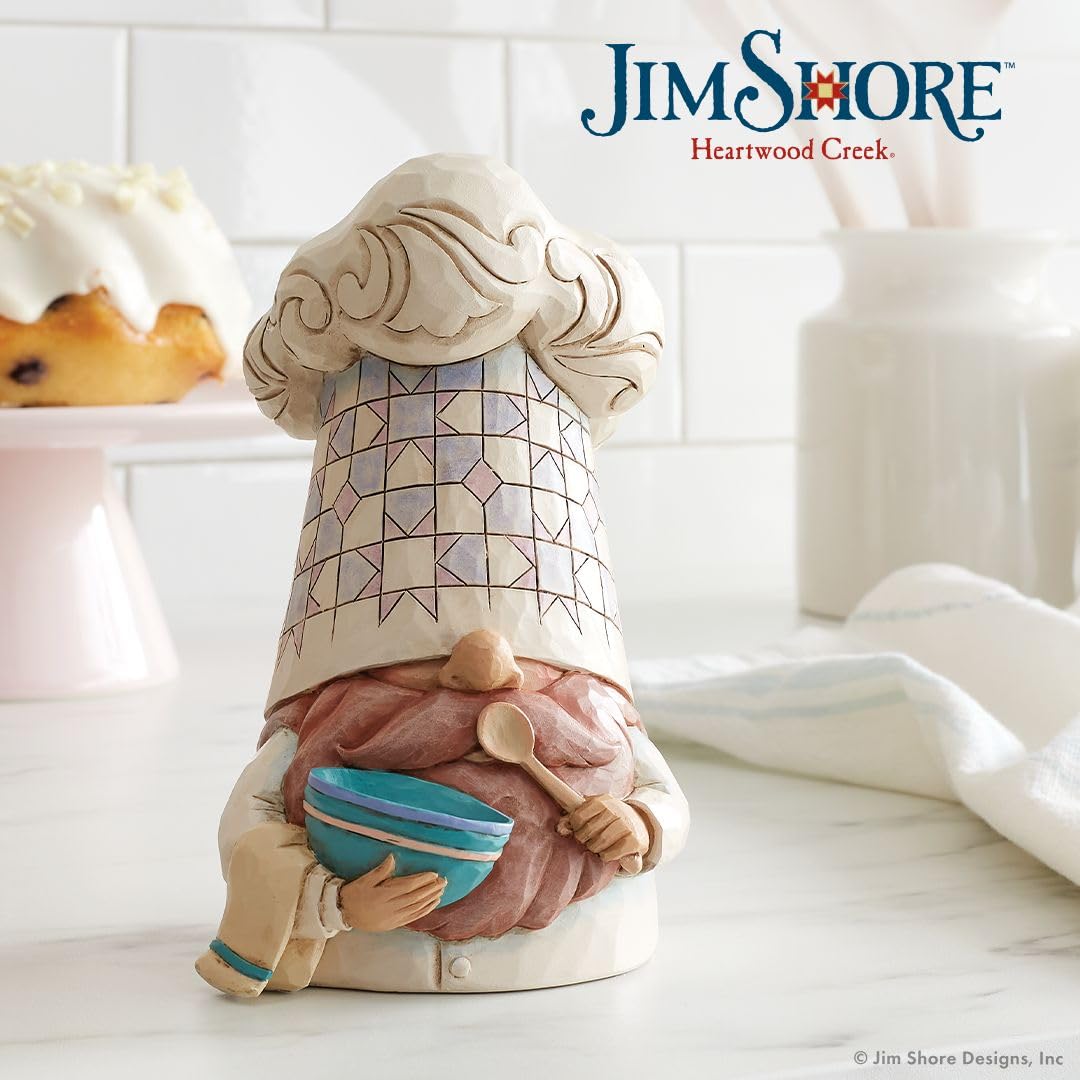 Enesco Jim Shore Heartwood Creek Four Seasons Bon Appetit! Chef-Zwerg Figur