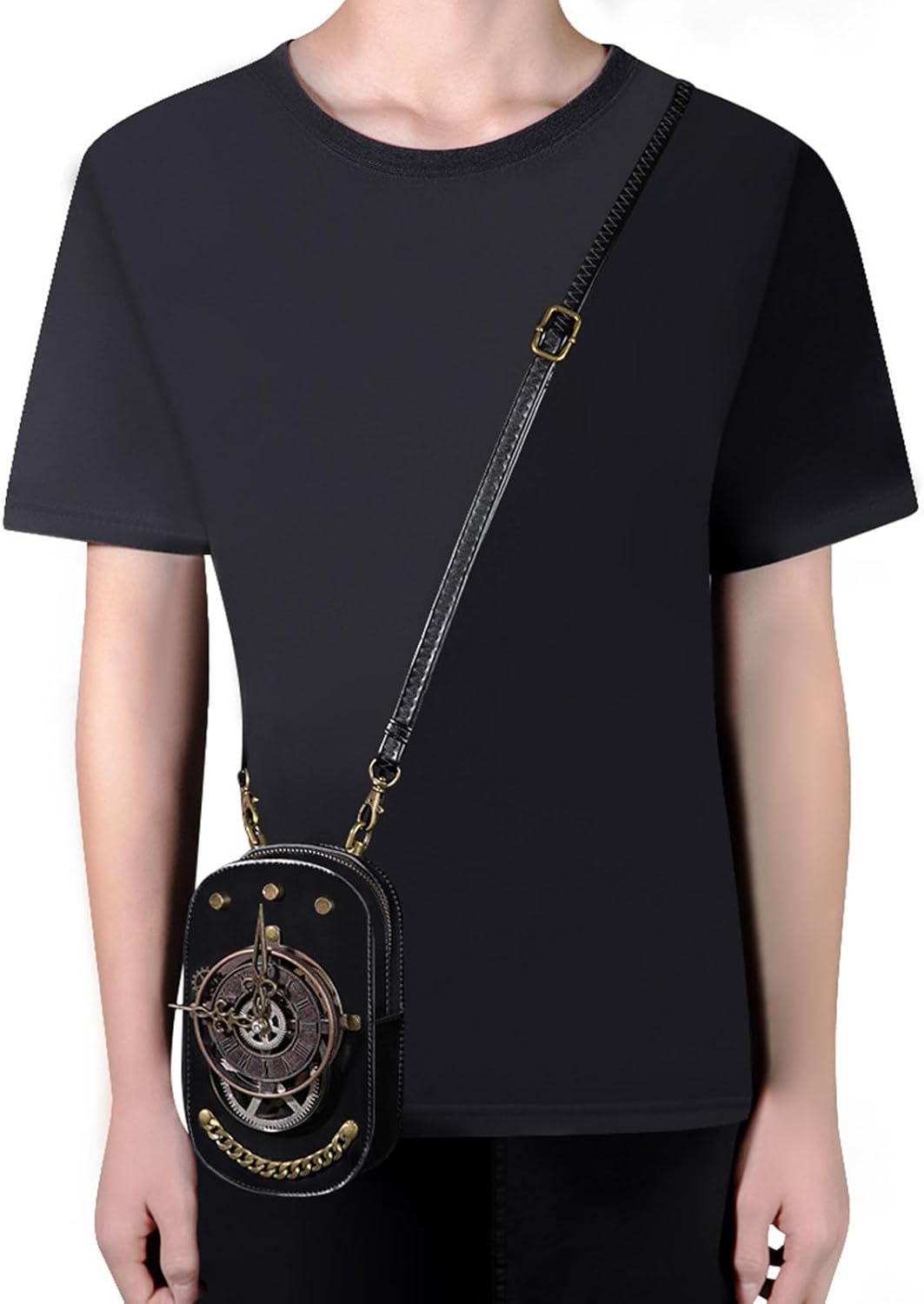 KOTORA Cute Gothic Steampunk Crossbody Bag Retro Small Shoulder Purse Phone Holder Renaissance Halloween Costume Accessory - Image 2