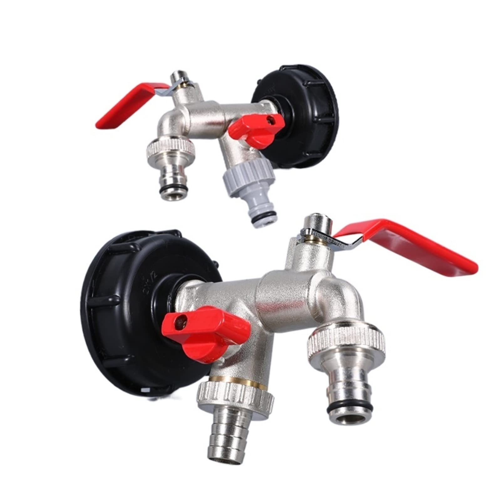 Resistir Extremos de Alta presión y Temperatura Adaptador de Tanque S60 * 6 IBC, Grifo de latón, Herramienta de riego for jardín doméstico, Conector de Manguera, 1 Uds. (Color : 2)