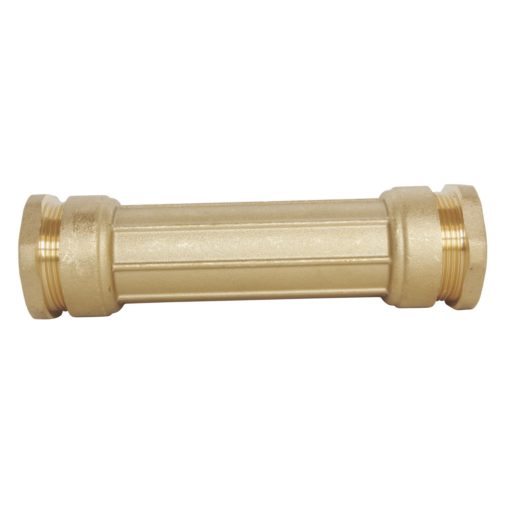 SOMATHERM FOR YOU, Raccord laiton manchon de réparation pour tube PE Ø32 mm, longueur 110 mm, pression 20 bars, température -​10°C à +​80°C, joint torique EPDM, norme ACS, garantie 5 ans