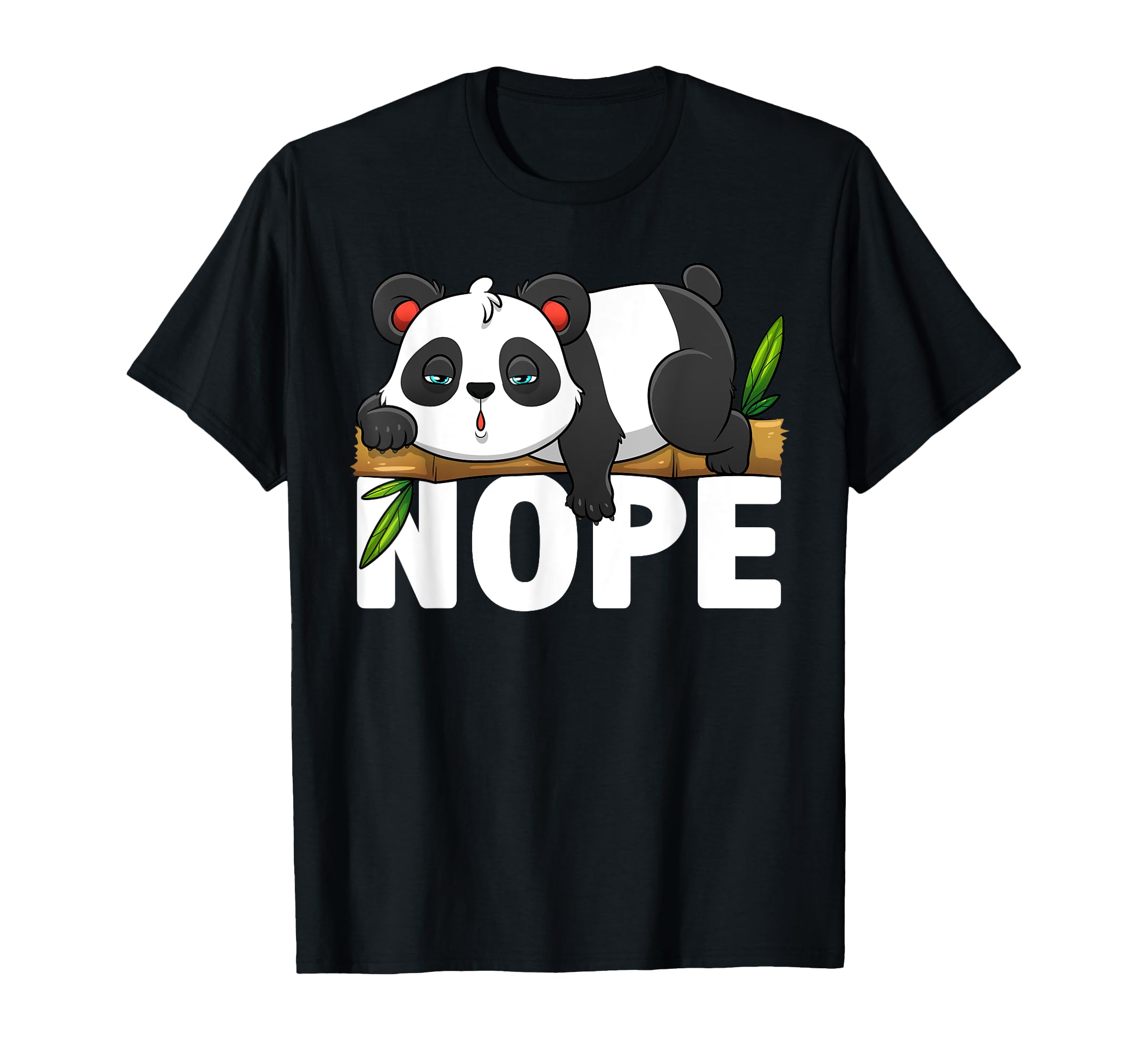 Funny Panda Art For Men Women Animal Lazy Panda Bear Lover T-Shirt