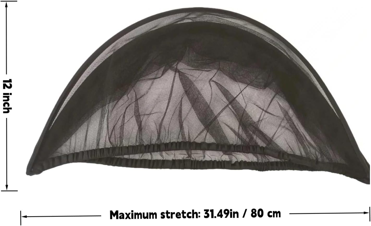 Car Seat Canopy, Baby Car Seat Cover, Mosquito Net with 2-Way Zipper - Breathable Mesh Infant Bug Net for Baby Car Seat | Elastic Edge, Portable & Machine Washable (Black)