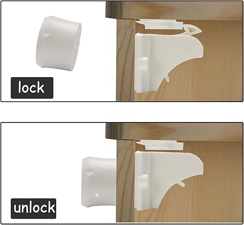 Miniatura 6 de Vmaisi Cerraduras magnéticas para gabinetes de repuesto